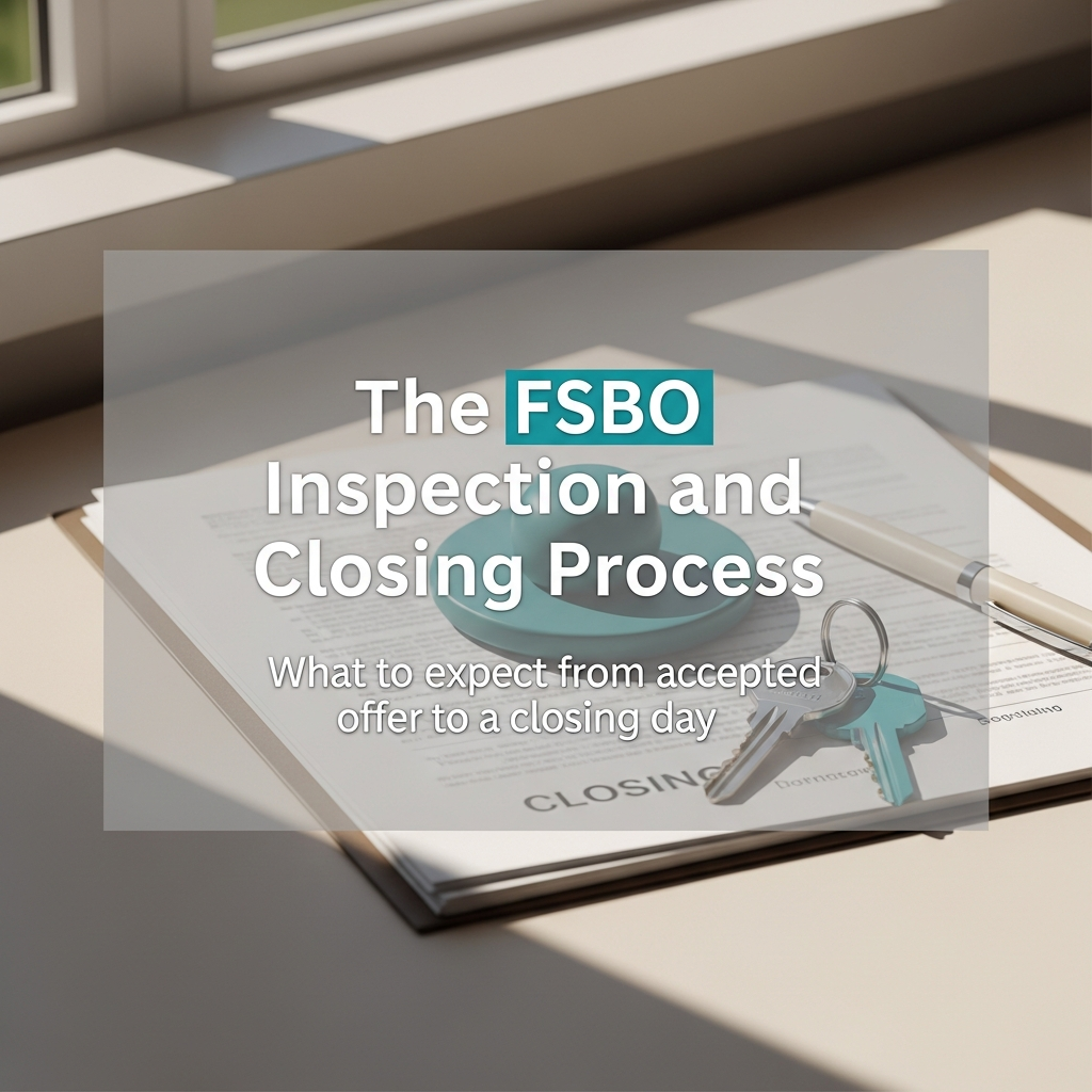 Clean desk with closing documents, house keys, and a pen in warm daylight